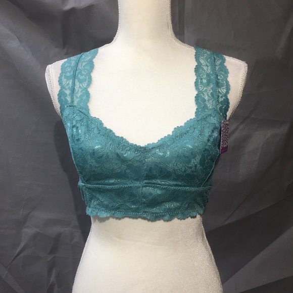 Geometric Lace Bralette & Hipster Teal Xl main image 1